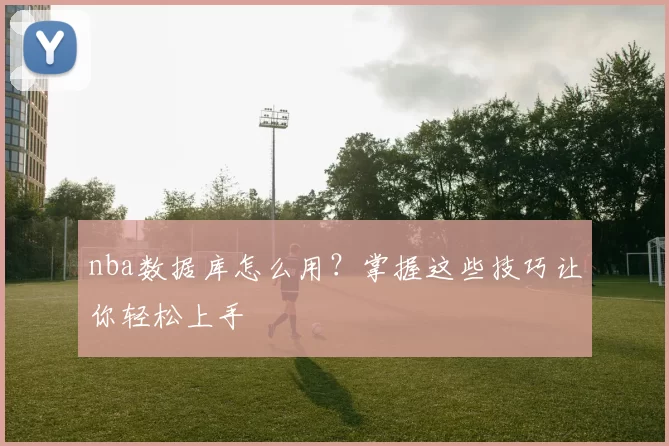 nba数据库怎么用？掌握这些技巧让你轻松上手